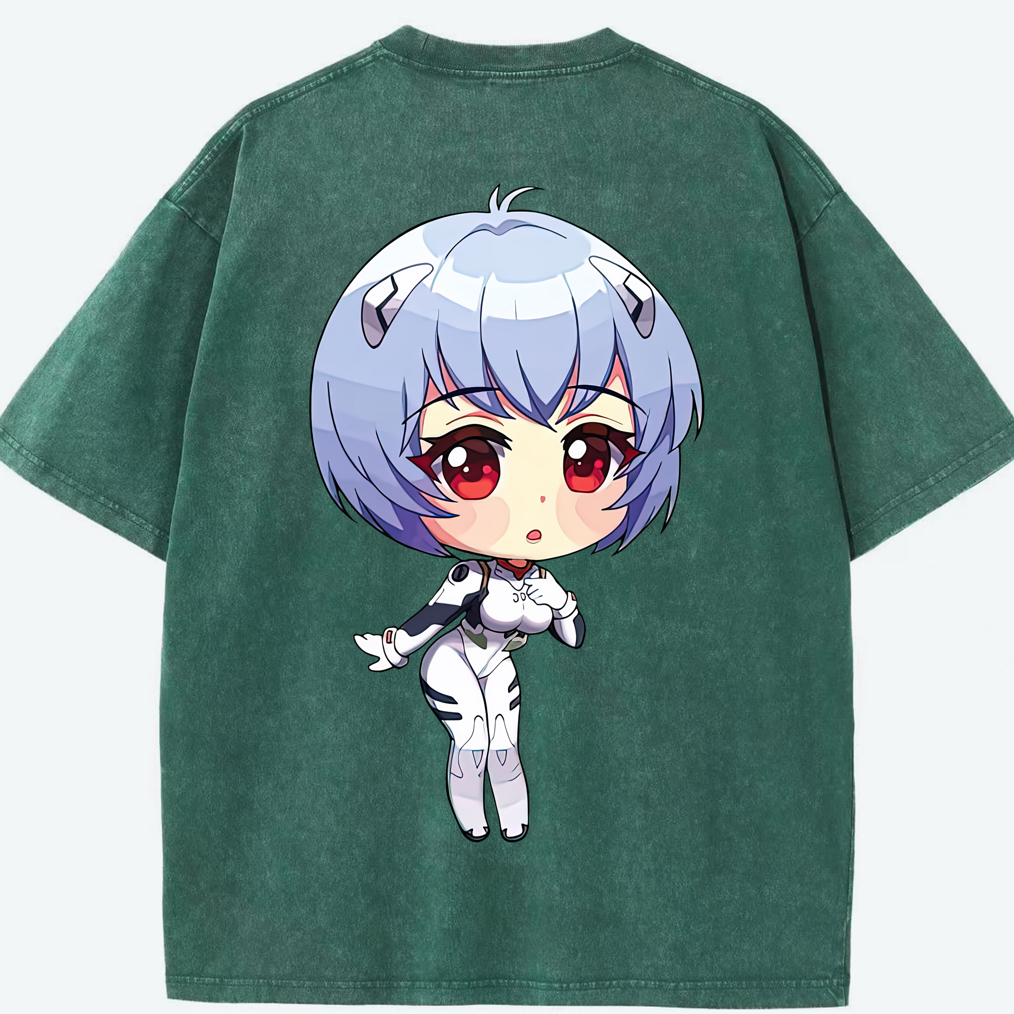 （画像用） EVA 新世紀エヴァンゲリオン 綿100% ヴィンテージ風 半袖Tシャツ（背面プリント）